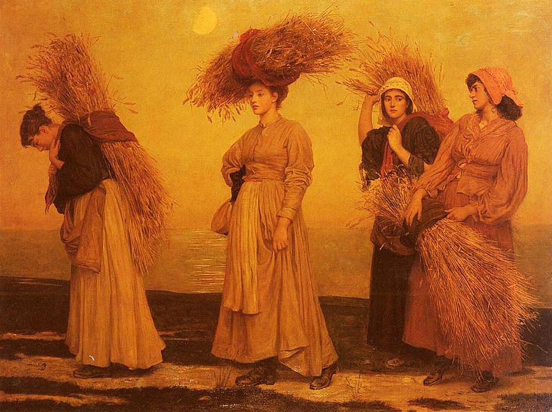 Valentine Cameron Prinsep Prints Home from Gleaning